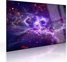Üveg kép - Lila Univerzum (70x50 cm)