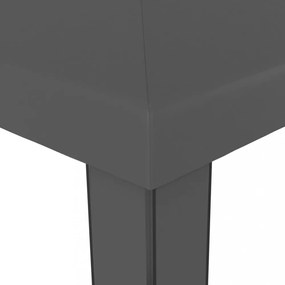 antracitszürke pavilon duplatetővel 3 x 6 m