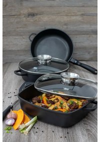 Elo 19628 Sütőedény üveg fedéllel és aromafogantyúval Alucast 28 cm, 28 cm