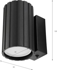 Brilagi - CRISPINA fali lámpatest 1xGU10/10W/230V 10 cm fekete