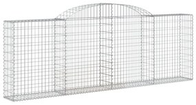 8 db íves horganyzott vas gabion kosár 300 x 30 x 100/120 cm