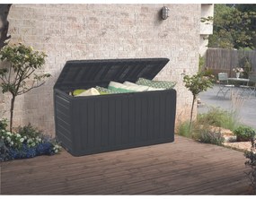 Keter Marvel plus kerti tárolódoboz ülőkével antracit, 270 l, 116 x 57 x 45 cm