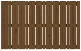 mézbarna tömör fenyőfa fali fejtámla 147 x 3 x 90 cm