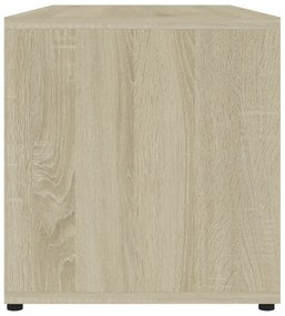 sonoma tölgy színű szerelt fa TV-szekrény 80 x 34 x 36 cm