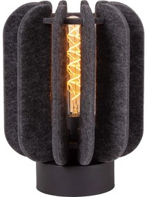 Lucide 45592/01/36 - Asztali lámpa RAFAL 1xE27/40W/230V fekete/szürke