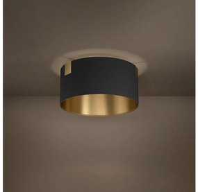 Eglo 39963 - Mennyezeti lámpa TORTOLA 1xE27/40W/230V fekete/arany