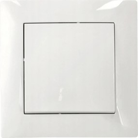 Egypólusú Fali Kapcsoló, Fehér, 230V 10A, 60mm-es Dobozba Szerelhető