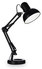 IDEAL LUX KELLY asztali lámpa E27 foglalattal, max. 42W, 15,5 cm átmérő, állítható magasság, fekete 108094