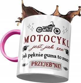Bögre Rózsaszín Vicces Motorkerékpár Olyan, Mint Szex Nyomtatott Fotóval