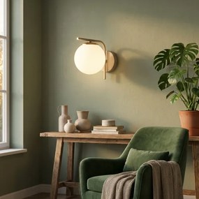 Brilagi - Fali lámpa MILO ECRU 1xE27/60W/230V bézs/arany