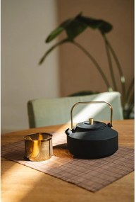 Fekete öntöttvas teáskanna szűrővel 1 l Shangdong – Bredemeijer