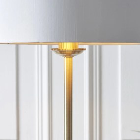 Endon modern állólámpa highclere antik sárgaréz fehér end112571