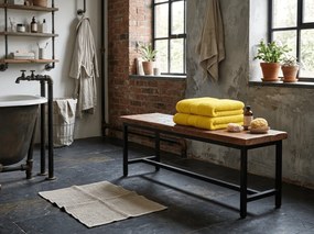 Fürdőlepedő EMBORIA 70x140 cm sárga, 100% pamut