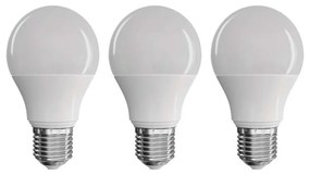 Classic Natural White 3 db LED izzó, A60, NW, 8,5W E27 - EMOS