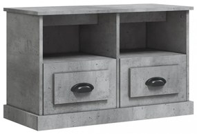 betonszürke szerelt fa TV-szekrény 80 x 35 x 50 cm