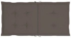 4 db tópszínű oxford szövet háttámlás székpárna 100x50x3 cm