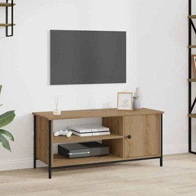 TV szekrény kézműves tölgy 100 x 40 x 45 cm Faanyag