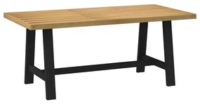 Étkezőasztal NOAIN A alakú lábak 180x90x75 cm tömör fa fenyőfa