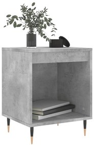 2 db betonszürke szerelt fa éjjeliszekrény 40 x 35 x 50 cm