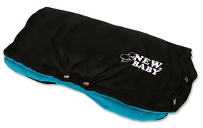 Kézmelegítő babakocsira Classic Fleece fekete/kék