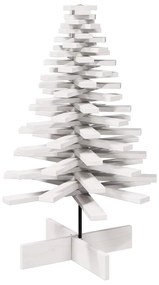 vidaXL fehér tömör fenyőfa karácsonyfa-dekoráció 100 cm