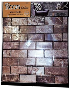 1 Darab 3D Márvány Hatású Falpanel Öntapadós Fürdőszobában Wc-be Szobába Felragasztható Beltérre 30X30 Cm Falmatrica