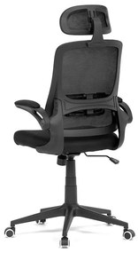 Fekete Hálós Irodai Szék, Hinta Mechanikával. KA-Q842 BK