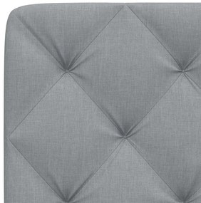 világosszürke szövet fejtámla párna 90 cm