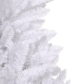 fehér csuklópántos műkarácsonyfa állvánnyal 120 cm
