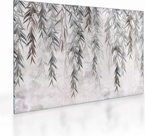 Kép - Fűzfa gallyak szürke vakolatban (üvegen) (70x50 cm)