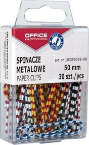 Gemkapocs, 50 mm, csíkos, OFFICE PRODUCTS, színes (D8506999)