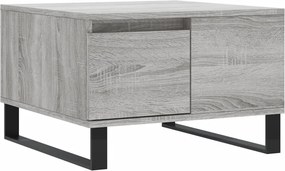 vidaXL szürke sonoma színű szerelt fa dohányzóasztal 55 x 55 x 36,5 cm
