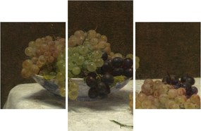 Kép - Henri Fantin-Latour, Still Life with Grapes and a Carnation, reprodukciók (90x60 cm)