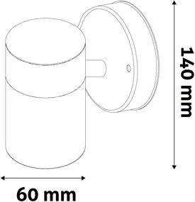 Avide kültéri fali lámpa Peka 1xGU10 IP44 Szatén Nikkel