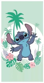 Disney Lilo és Stitch, A csillagkutya Green fürdőlepedő, strand törölköző 70x140cm