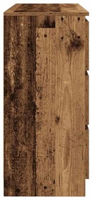 antik fa szerelt fa tálalószekrény 100x35x76 cm