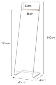 Fehér fém ruhatartó állvány Tower – YAMAZAKI