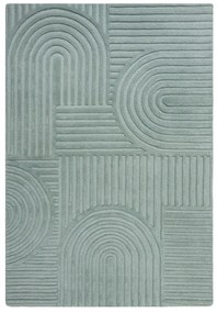 Zen Garden türkiz gyapjú szőnyeg, 120 x 170 cm - Flair Rugs