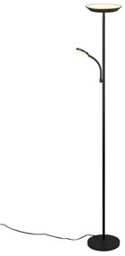 Fekete LED állólámpa (magasság 178 cm) Specter – Trio