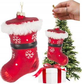 11 Cm-es Üveggömb Karácsonyfára Retro Karácsonyi Zokni Karácsonyi Ajándék