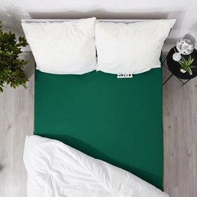 EMI sötétzöld 100% pamutjersey gumis lepedő, Gyerek lepedő 60x120
