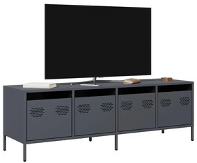 antracit hidegen hengerelt acél TV-szekrény 135x39x43,5 cm