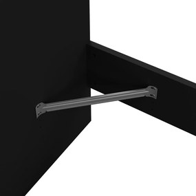 Fekete egyszemélyes ágy 90x190 cm Naia – Tvilum