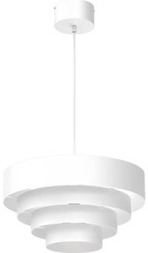 Csillár zsinóron RINGS 1xE27/15W/230V fehér