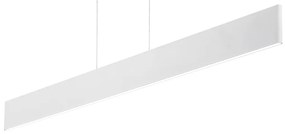 IDEAL LUX DESK függesztett lámpa, beépített LED, 23W, 2100 lm, 3000K melegfehér, 102,5x20 cm, fehér 138237