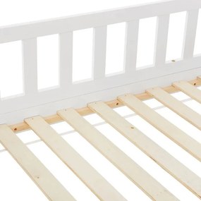 Gyerekágy rácsos 160 x 80 korlát/fiókkal fehér
