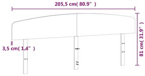 viaszbarna tömör fenyőfa fejtámla 200 cm