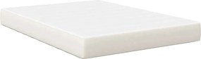 vidaXL Ágy Matrac matracmal Krém 140 x 200 cm szövet