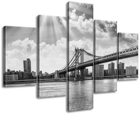 Gario Vászonkép Brooklyn New York - 5 részes Méret: 125 x 70 cm