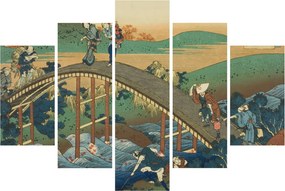 Kép - Katsushika Hokusai, Ariwara no Narihirafrom the series One Hundred, Poems Explained by the Nurse (Hyakunin isshu uba ga etoki), reprodukciók (150x105 cm)